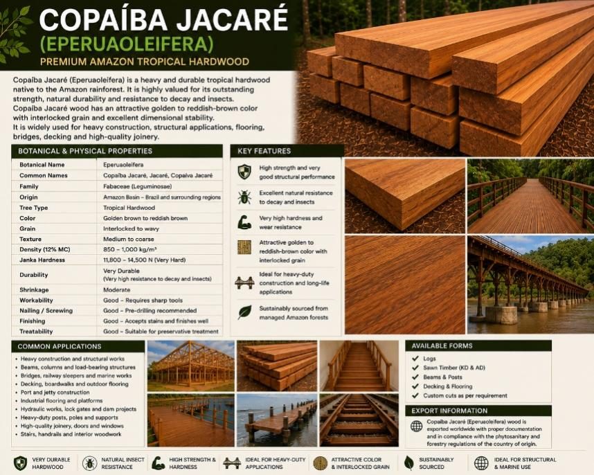 COPAÍBA JACARÉ (EPERUA OLEIFERA)