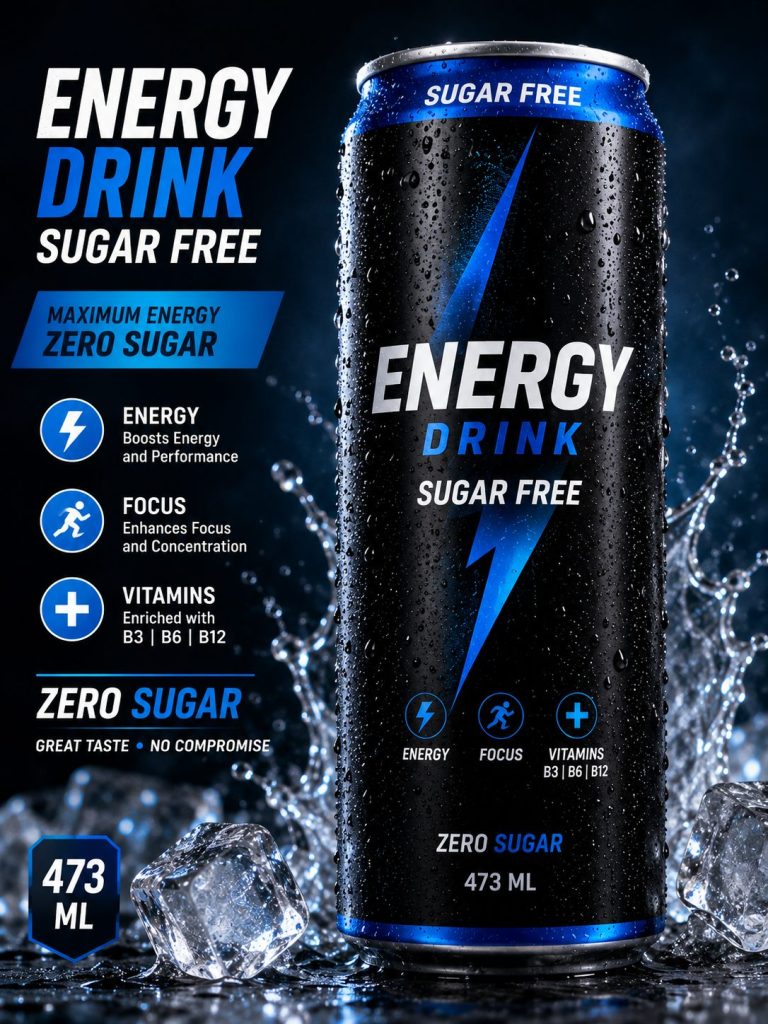 ENERGY DRINK SUGAR FREE (473 ML)