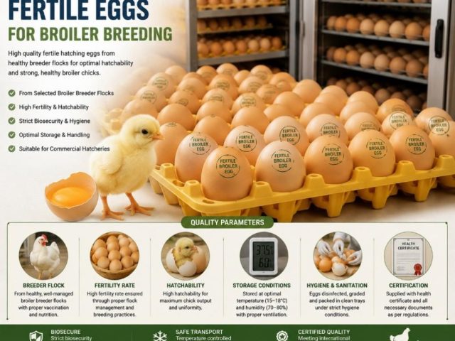 FERTILE EGGS FOR BROILER BREEDING
