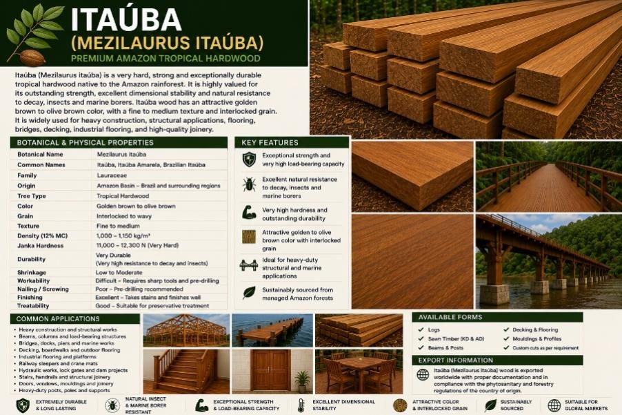 ITAÚBA (MEZILAURUS ITAÚBA)