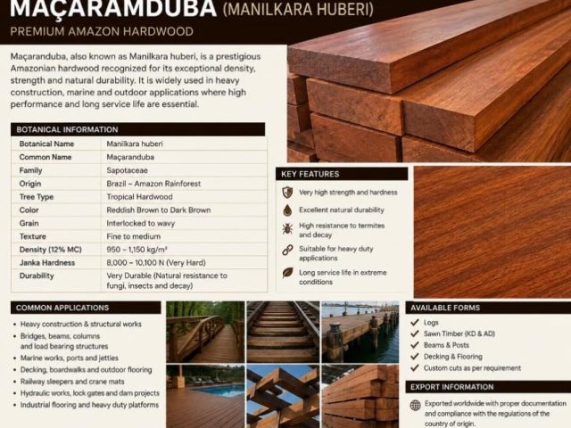 MAÇARAMDUBA (MANILKARA HUBERI)