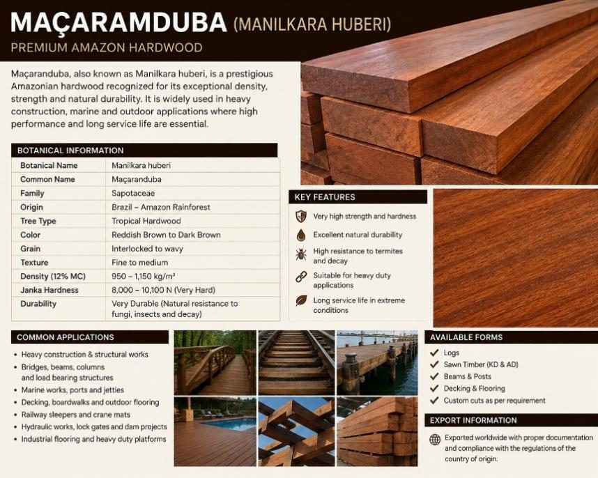 MAÇARAMDUBA (MANILKARA HUBERI)