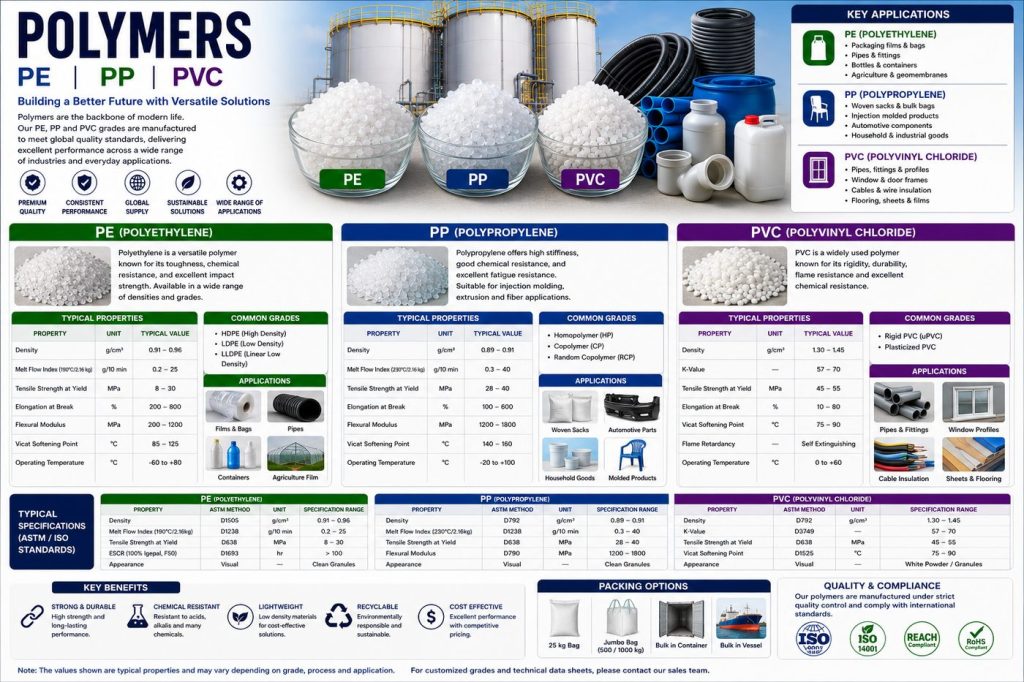 Polymers / PE / PP / PVC