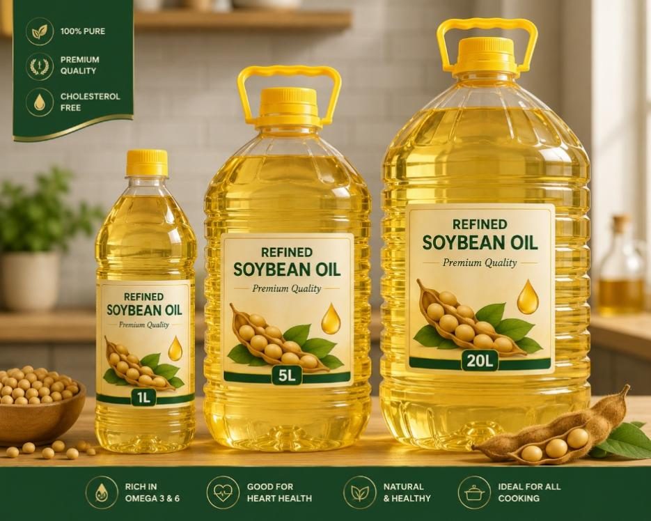 Refined Soybean Oil (1 L, 5 L, 20 L)